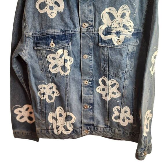 Ragged Jeans Dropout Daisy Trucker Denim Jacket NWOT Urban Outfitters Size Small - Picture 6 of 10
